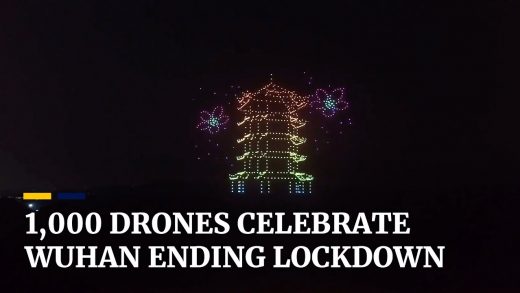 1000-drones-light-up-Shenzhen-night-sky-to-celebrate-Wuhan-ending-lockdown